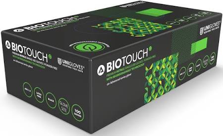 Black Nitrile Disposable Gloves - Box of 100 (Heavy - Duty, Powder - Free)