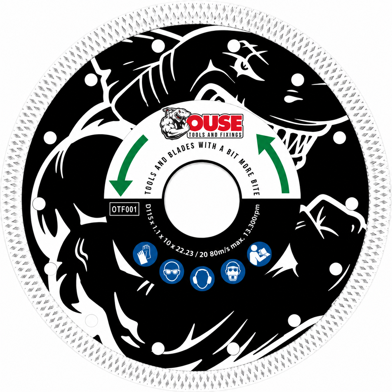 115MM EXTREME THIN GHOST PORCELAIN DIAMOND BLADE